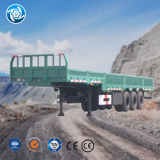 Low Loader Semi Trailer Suitable for Transporting Heavy and Oversized Equipment